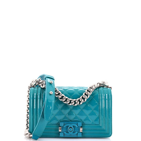 Chanel Small Boy Flap Bag Quilted Plexiglass Patent - Picture 1 of 6